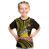 Personalised Tokelau Tokehega Day Kid T Shirt Tokelauan Tatau Black Color - Polynesian Pride