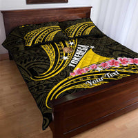 Personalised Tokelau Tokehega Day Quilt Bed Set Tokelauan Tatau Black Color - Polynesian Pride