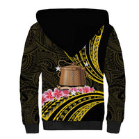 Personalised Tokelau Tokehega Day Sherpa Hoodie Tokelauan Tatau Black Color - Polynesian Pride