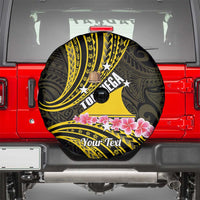 Personalised Tokelau Tokehega Day Spare Tire Cover Tokelauan Tatau Black Color - Polynesian Pride