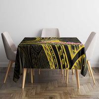 Personalised Tokelau Tokehega Day Tablecloth Tokelauan Tatau Black Color - Polynesian Pride