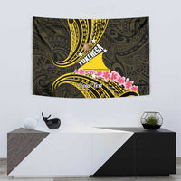 Personalised Tokelau Tokehega Day Tapestry Tokelauan Tatau Black Color - Polynesian Pride
