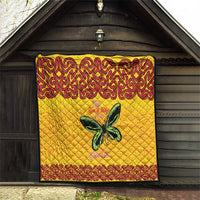 Personalised Tufi Tapa and Tattoo Festival Quilt PNG Oro Butterfly Tapa Pattern - Polynesian Pride