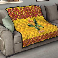 Personalised Tufi Tapa and Tattoo Festival Quilt PNG Oro Butterfly Tapa Pattern - Polynesian Pride