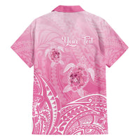 Personalised Polynesia Breast Cancer Awareness Hawaiian Shirt No One Fights Alone Turtle Ribbon - Pink Version