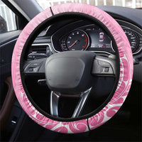 Polynesia Breast Cancer Awareness Steering Wheel Cover No One Fights Alone Turtle Ribbon - Pink Version LT14 - Polynesian Pride