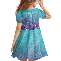 Polynesia Suicide Prevention Month Family Matching Off Shoulder Maxi Dress and Hawaiian Shirt Butterfly Purple And Teal Ribbon Tomorrow Needs You LT14 - Polynesian Pride
