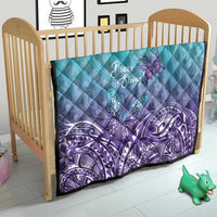 Polynesia Suicide Prevention Month Quilt Butterfly Purple And Teal Ribbon Tomorrow Needs You