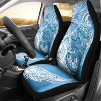 Personalised New Zealand Autism Awareness Car Seat Cover NZ Fern With Maori Koru Lizard