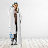 Personalised New Zealand Autism Awareness Hooded Blanket NZ Fern With Maori Koru Lizard LT14 - Polynesian Pride