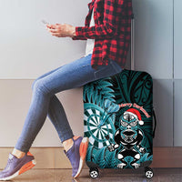 New Zealand Darts Christmas Luggage Cover Maori Fern Merry Dartsmas - Polynesian Pride