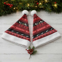 New Zealand Darts Christmas Santa Hat Merry Xmas Aotearoa Maori Red - Polynesian Pride
