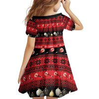 New Zealand Darts Christmas Family Matching Summer Maxi Dress and Hawaiian Shirt Merry Xmas Aotearoa Maori Red - Polynesian Pride