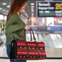 New Zealand Darts Christmas Travel Bag Merry Xmas Aotearoa Maori Red - Polynesian Pride