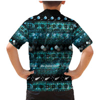 New Zealand Darts Christmas Family Matching Mermaid Dress and Hawaiian Shirt Merry Xmas Aotearoa Maori Paua Shell - Polynesian Pride