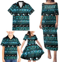 New Zealand Darts Christmas Family Matching Puletasi and Hawaiian Shirt Merry Xmas Aotearoa Maori Paua Shell - Polynesian Pride