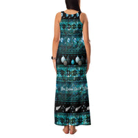 New Zealand Darts Christmas Family Matching Tank Maxi Dress and Hawaiian Shirt Merry Xmas Aotearoa Maori Paua Shell - Polynesian Pride