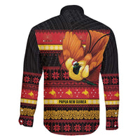 Papua New Guinea Christmas Family Matching Long Sleeve Bodycon Dress and Hawaiian Shirt Bikpela hamamas blong dispela Krismas - Polynesian Pride