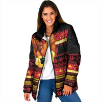Papua New Guinea Christmas Padded Jacket Bikpela hamamas blong dispela Krismas - Polynesian Pride