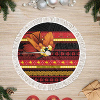 Papua New Guinea Christmas Tree Skirt Bikpela hamamas blong dispela Krismas - Polynesian Pride