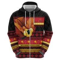 Papua New Guinea Christmas Zip Hoodie Bikpela hamamas blong dispela Krismas - Polynesian Pride