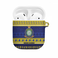 Niue Christmas AirPods Case Monuina e Kilisimasi Hiapo Motifs LT14 Blue - Polynesian Pride