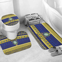 Niue Christmas Bathroom Set Monuina e Kilisimasi Hiapo Motifs - Polynesian Pride