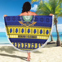 Niue Christmas Beach Blanket Monuina e Kilisimasi Hiapo Motifs LT14 - Polynesian Pride