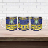 Niue Christmas Ceramic Mug Monuina e Kilisimasi Hiapo Motifs - Polynesian Pride