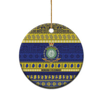 Niue Christmas Ceramic Ornament Monuina e Kilisimasi Hiapo Motifs LT14 - Polynesian Pride