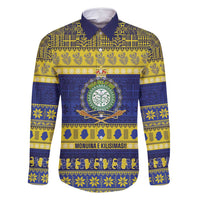 Niue Christmas Family Matching Long Sleeve Bodycon Dress and Hawaiian Shirt Monuina e Kilisimasi Hiapo Motifs - Polynesian Pride