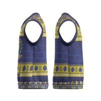 Niue Christmas Knitted V-Neck Vest Monuina e Kilisimasi Hiapo Motifs - Polynesian Pride