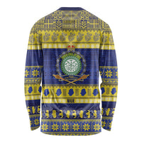 Niue Christmas Long Sleeve Shirt Monuina e Kilisimasi Hiapo Motifs LT14 - Polynesian Pride