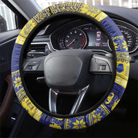 Niue Christmas Steering Wheel Cover Monuina e Kilisimasi Hiapo Motifs LT14 - Polynesian Pride