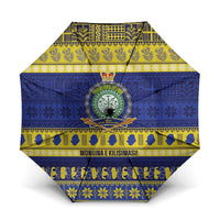 Niue Christmas Umbrella Monuina e Kilisimasi Hiapo Motifs - Polynesian Pride