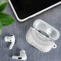 Niue White Sunday AirPods Case Tapu Fanau Ia Puakenikeni Hiapo Pattern LT14 - Polynesian Pride