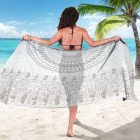 Niue White Sunday Sarong Tapu Fanau Ia Puakenikeni Hiapo Pattern - Polynesian Pride