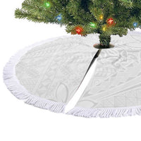 Tapu Fanau Ia Niue Tree Skirt Happy White Sunday Unique Hiapo LT14 - Polynesian Pride