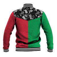 Vanuatu Cowboy Baseball Jacket Cowboy Symbols Split Stylized LT14 - Polynesian Pride