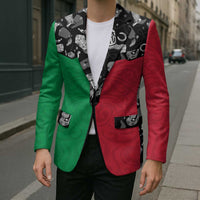 Vanuatu Cowboy Blazer Cowboy Symbols Split Stylized LT14 - Polynesian Pride
