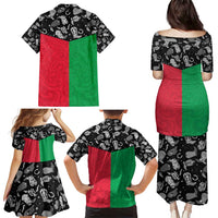 Vanuatu Cowboy Family Matching Puletasi and Hawaiian Shirt Cowboy Symbols Split Stylized LT14 - Polynesian Pride