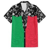 Vanuatu Cowboy Hawaiian Shirt Cowboy Symbols Split Stylized LT14 Green - Polynesian Pride