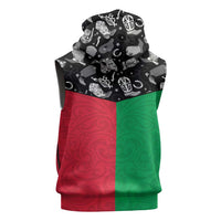 Vanuatu Cowboy Sleeveless Zip Hoodie Cowboy Symbols Split Stylized LT14 - Polynesian Pride