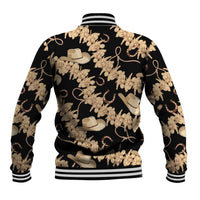 Vanuatu Cowboy Baseball Jacket Seamless Straw Hats Hibiscus LT14 - Polynesian Pride