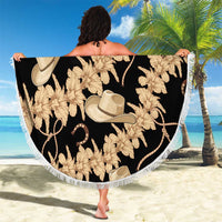 Vanuatu Cowboy Beach Blanket Seamless Straw Hats Hibiscus LT14 - Polynesian Pride