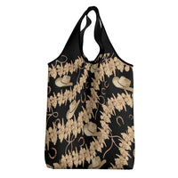 Vanuatu Cowboy Grocery Bag Seamless Straw Hats Hibiscus LT14 - Polynesian Pride