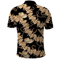 Vanuatu Cowboy Polo Shirt Seamless Straw Hats Hibiscus - Polynesian Pride