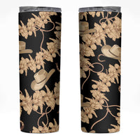 Vanuatu Cowboy Skinny Tumbler Seamless Straw Hats Hibiscus - Polynesian Pride