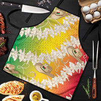 Vanuatu Cowboy Apron Straw Hats Hibiscus With Sand Drawing LT14 Reggae - Polynesian Pride