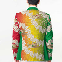 Vanuatu Cowboy Blazer Straw Hats Hibiscus With Sand Drawing LT14 - Polynesian Pride